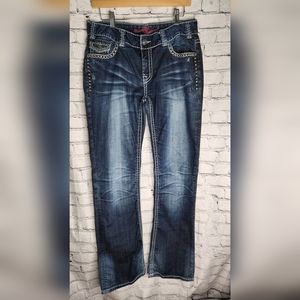 Rock and Roll Cowgirl Studded Embellished Midrise Jean‎ Size 30